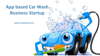 App based Car Wash Business Startup