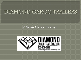 V Nose Single Axle Trailer