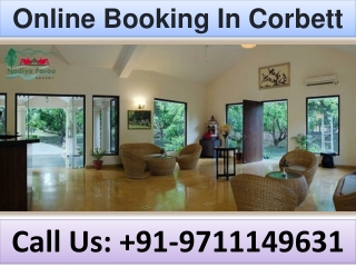 Online Booking In Corbett
