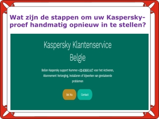 Wat zijn de stappen om uw Kaspersky-proef handmatig opnieuw in te stellen?