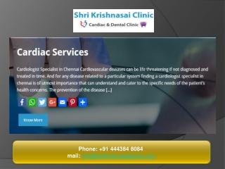Cardiologist Specialist in Chennai
