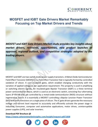 MOSFET and IGBT Gate Drivers Market Set Explosive Growth By 2026