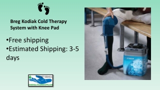 Breg Kodiak Cold Therapy System with Knee Pad