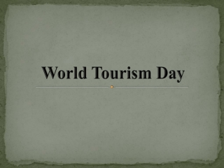 World Tourism Day