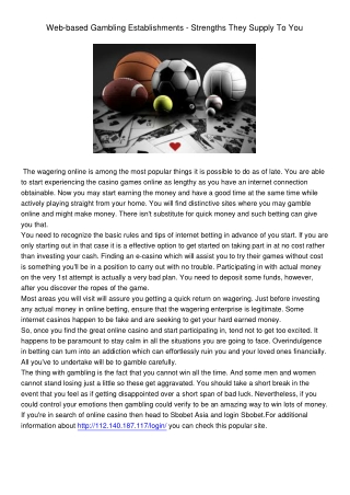 Web-basedGamblingEstablishments-StrengthsTheySupplyToYou937