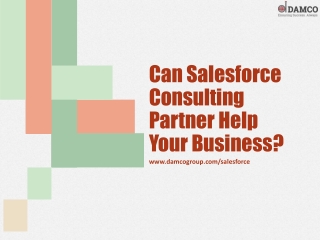 Can Salesforce Consulting Partner help your Business?