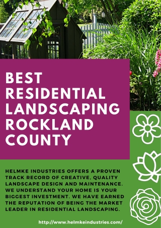 BEST RESIDENTIAL LANDSCAPING ROCKLAND COUNTY