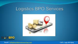 Logistics BPO Services - Max BPO