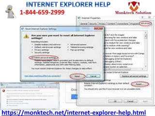 Internet Explorer Help is 24/7 ready to address the browser’s errors 1844-659-2999