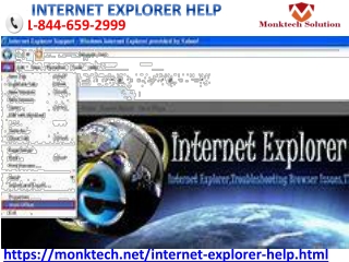 Grab authentic information via our Internet Explorer Help 1844-659-2999