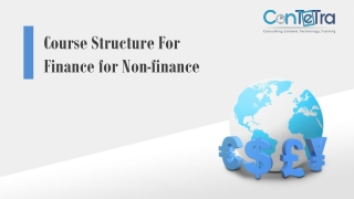 Course Structure For Finance for Non-finance
