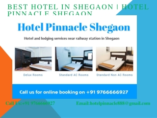 Hotels in shegaon near gajanan maharaj temple | Hotel Pinnacle Shegaon