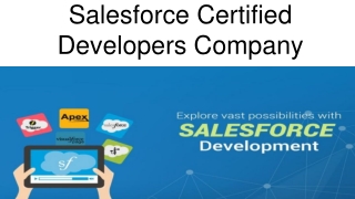 Salesforce Certified Developers Company