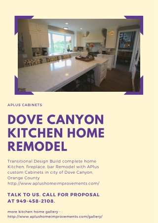 Dove Canyon kitchen home remodel