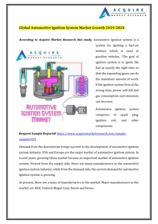 Global Automotive Ignition System Market Growth 2019 2024