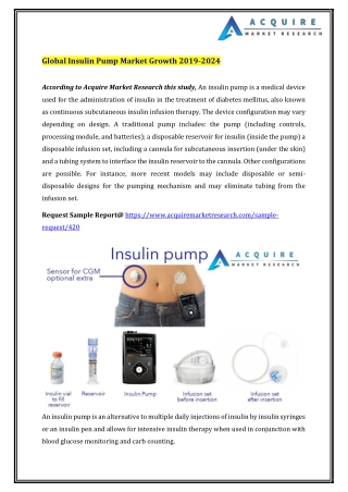 Global Insulin Pump Market Growth 2019-2024