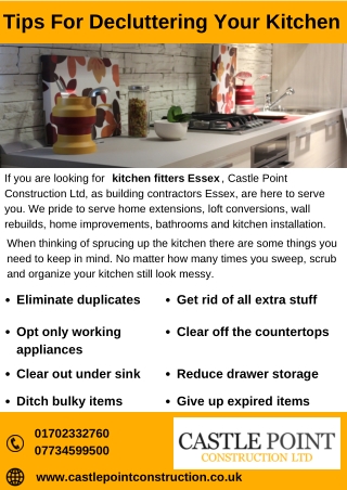 Tips For Decluttering Your Kitchen