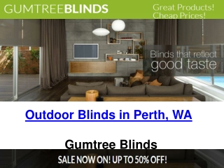 Outdoor Blinds in Perth, WA