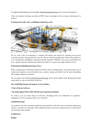 Scaffold Design Drawings