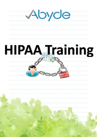 HIPAA Training / Abyde