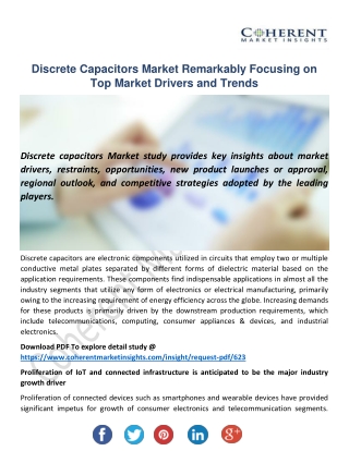 Discrete Capacitors Market Outlook to 2026: Analysed by Business Growth & Development Factors