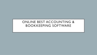 Online Best Accounting & Bookkeeping Software