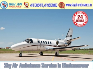 Utilize Air Ambulance Service in Bhubaneswar with World-Class Medical Care