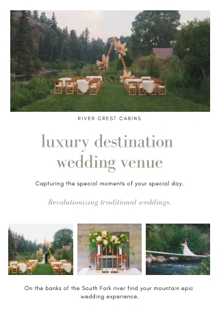 luxury destination wedding -At RiverCrest Colorado