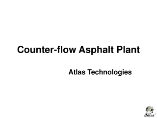 Counterflow asphalt plant for sale
