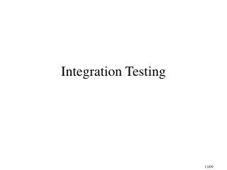 Integration Testing