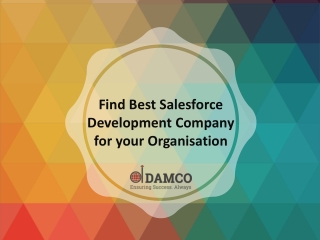 Find Best Salesforce Development Company for your Organisation