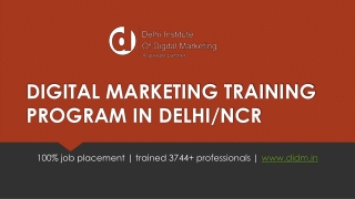 Digital Marketing Training Institute in Pitampura