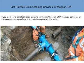 Drain Cleaning Vaughan