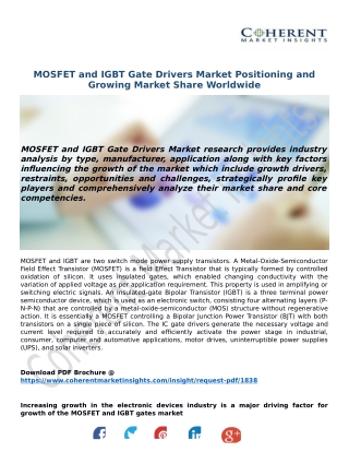MOSFET and IGBT Gate Drivers Market Positioning and Growing Market Share Worldwide