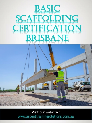 Basic Scaffolding Certification Brisbane