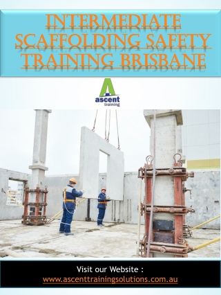 Intermediate Scaffolding Safety Training Brisbane