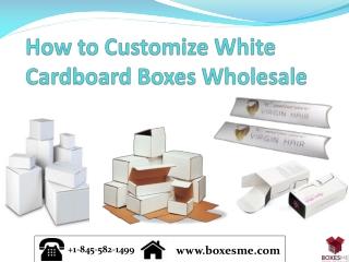 How to Customize White Cardboard Boxes Wholesale