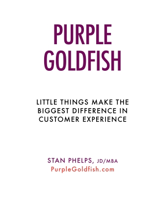 Purple Goldfish minibuk: Little Things Can Make the Biggest Difference in Business