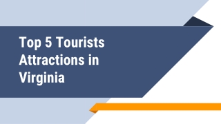 Top 5 Tourists Attractions in Virginia