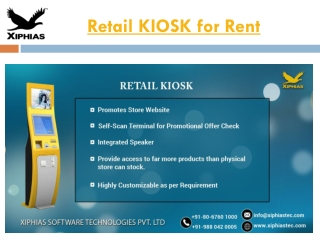 Retail KIOSK for rent
