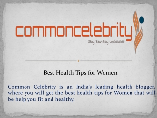 Best Health Tips for Women
