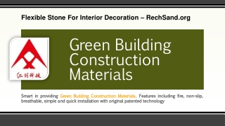 Green Building Construction Materials