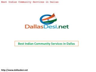 Best Indian Community Services in Dallas