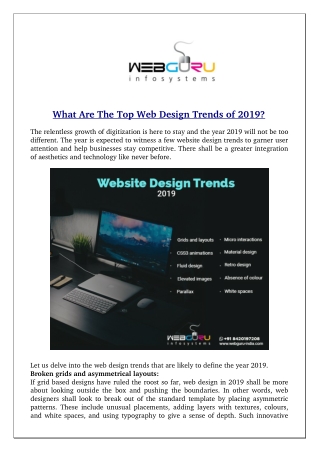 What Are The Top Web Design Trends of 2019?