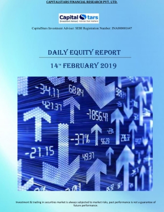Daily Equity Reports 14 Feb 2019