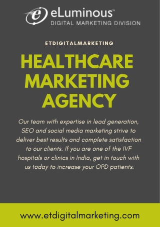 Healthcare Marketing Agency