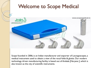 Buy Excellent Laryngoscope at Affordable Prices | 91-7082402685