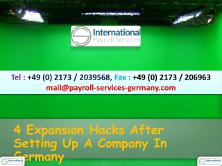 4 Expansion Hacks After Setting Up A Company In Germany