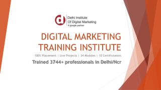 Digital Marketing Training Institute in Delhi