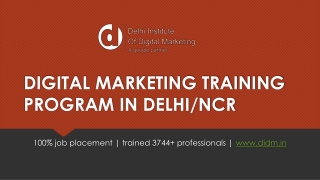 Digital Marketing Institute in Pitampura